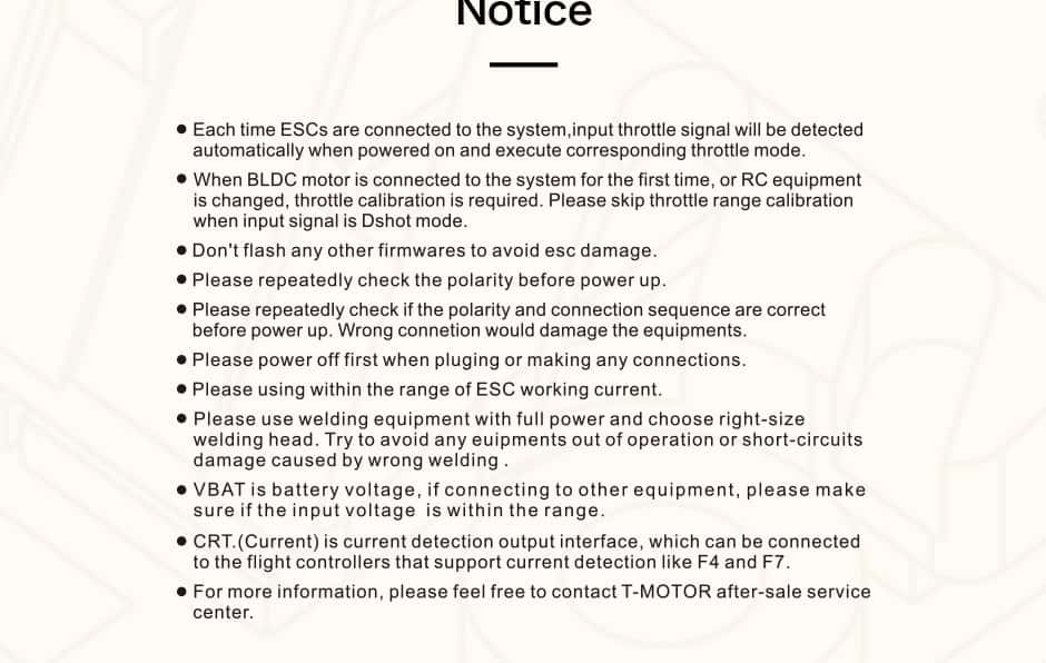 تصویر توضیحات اسپید کنترل T_MOTOR P50