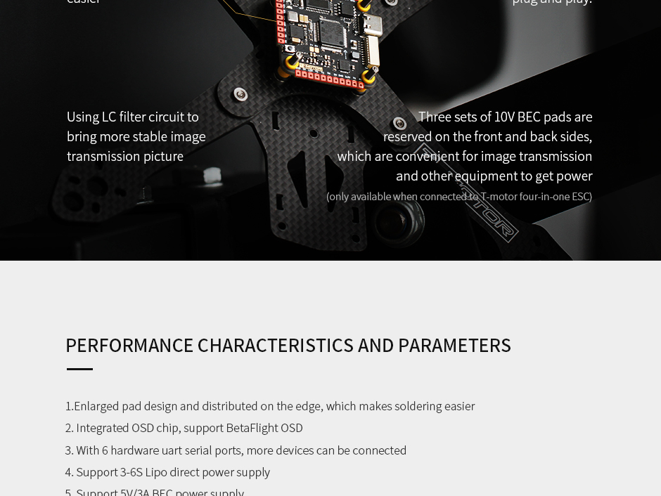 pacer f7 single sided flight controller