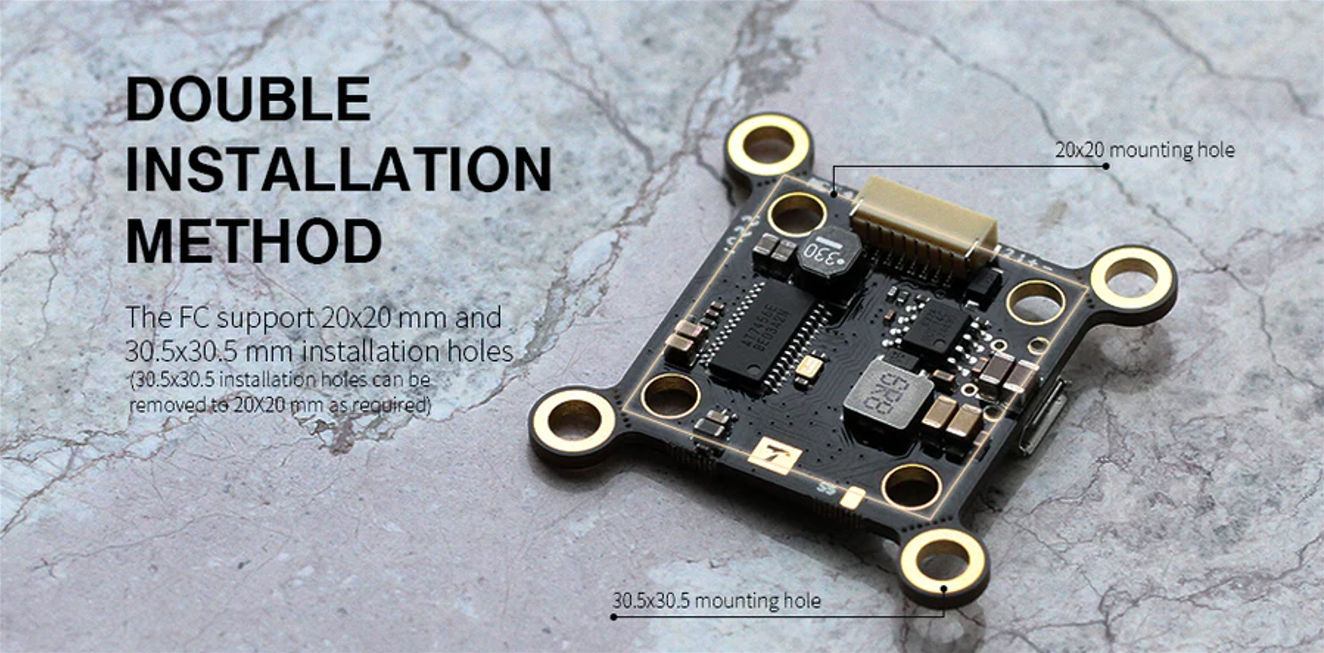 T-MOTOR VELOX Lite F411 FPV Flight Controller