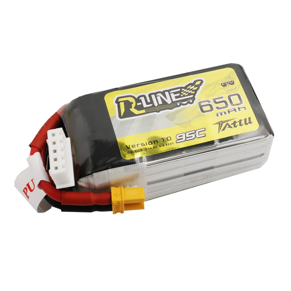 باتری Tattu R-Line 650mAh 14.8V 95C 4S1P Lipo